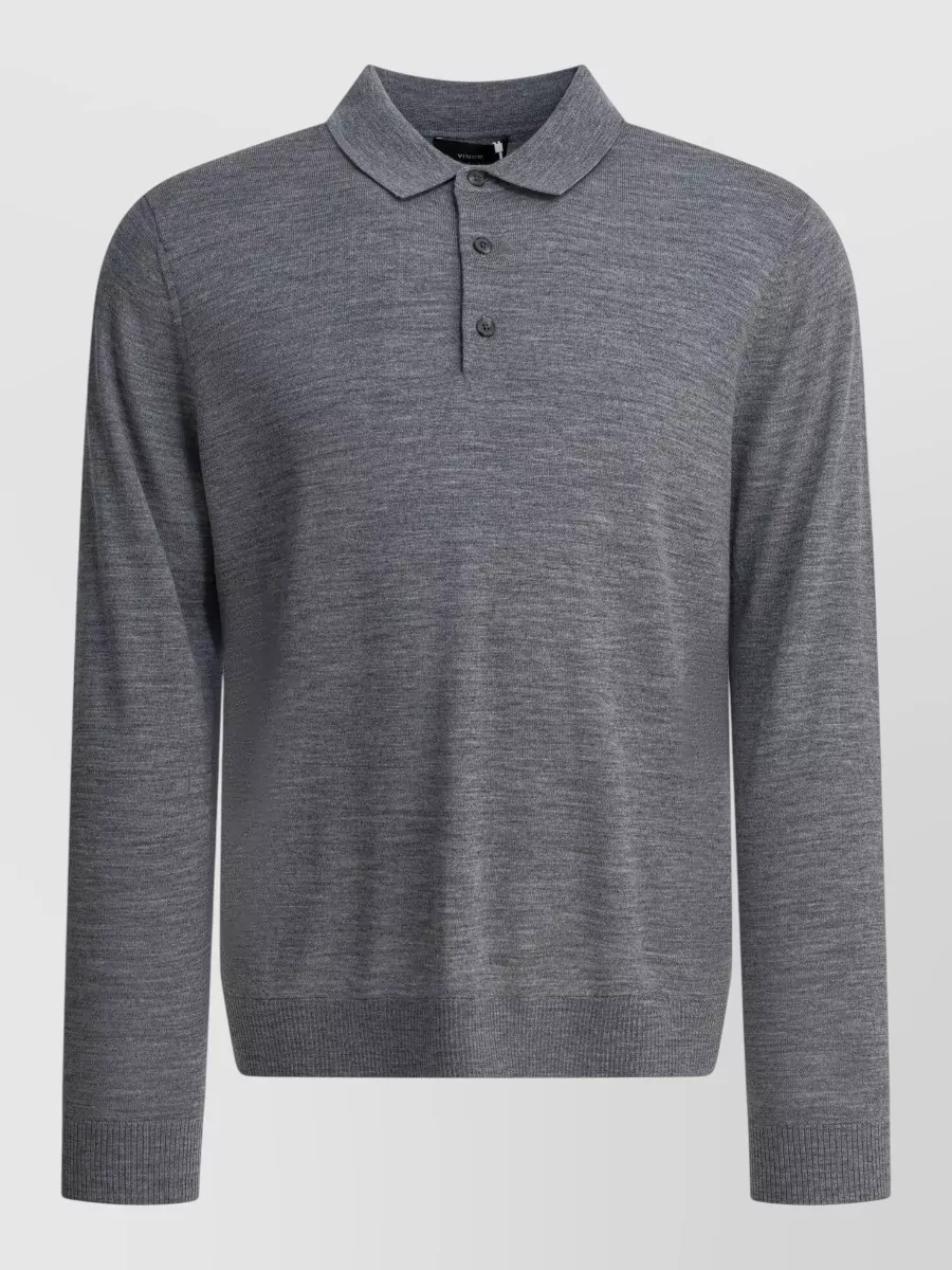 Vince merino wool polo jumper