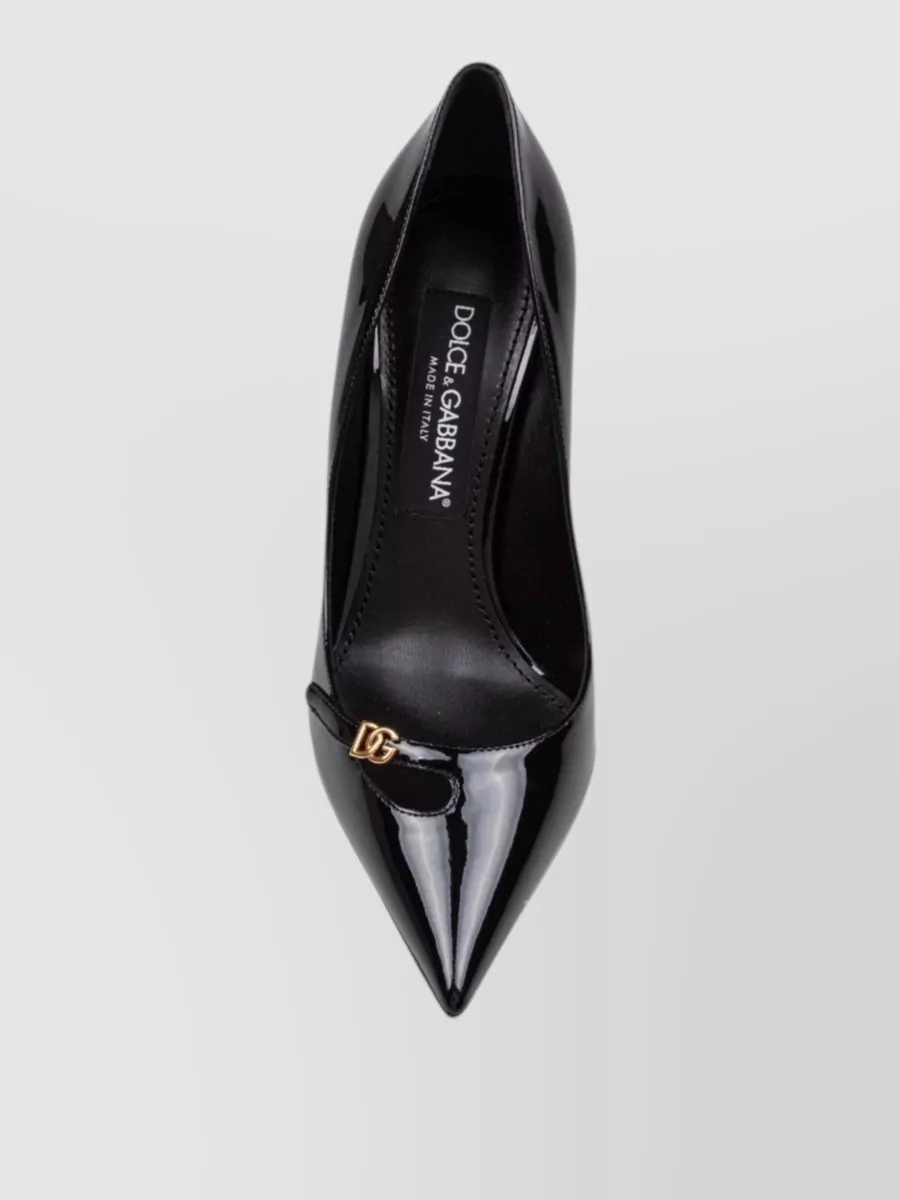 Dolce&Gabbana Leather Pointed-Toe Pumps