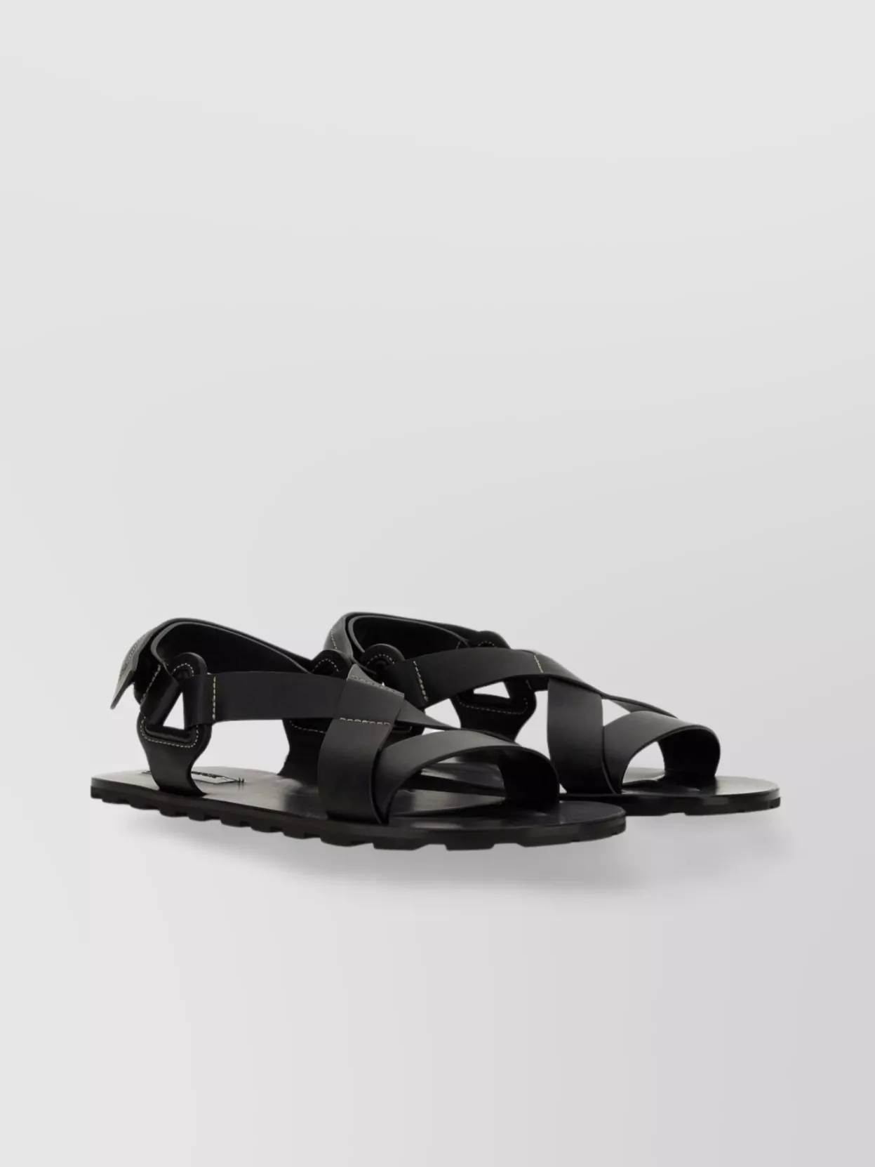 Jil Sander Sandal Cross Strap Flat Sole Open Toe