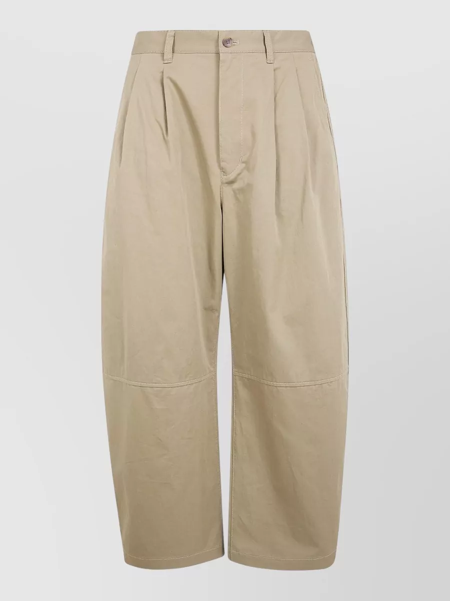 Comme Des Garçons Homme Cotton Linen Pleated Tailored Shorts