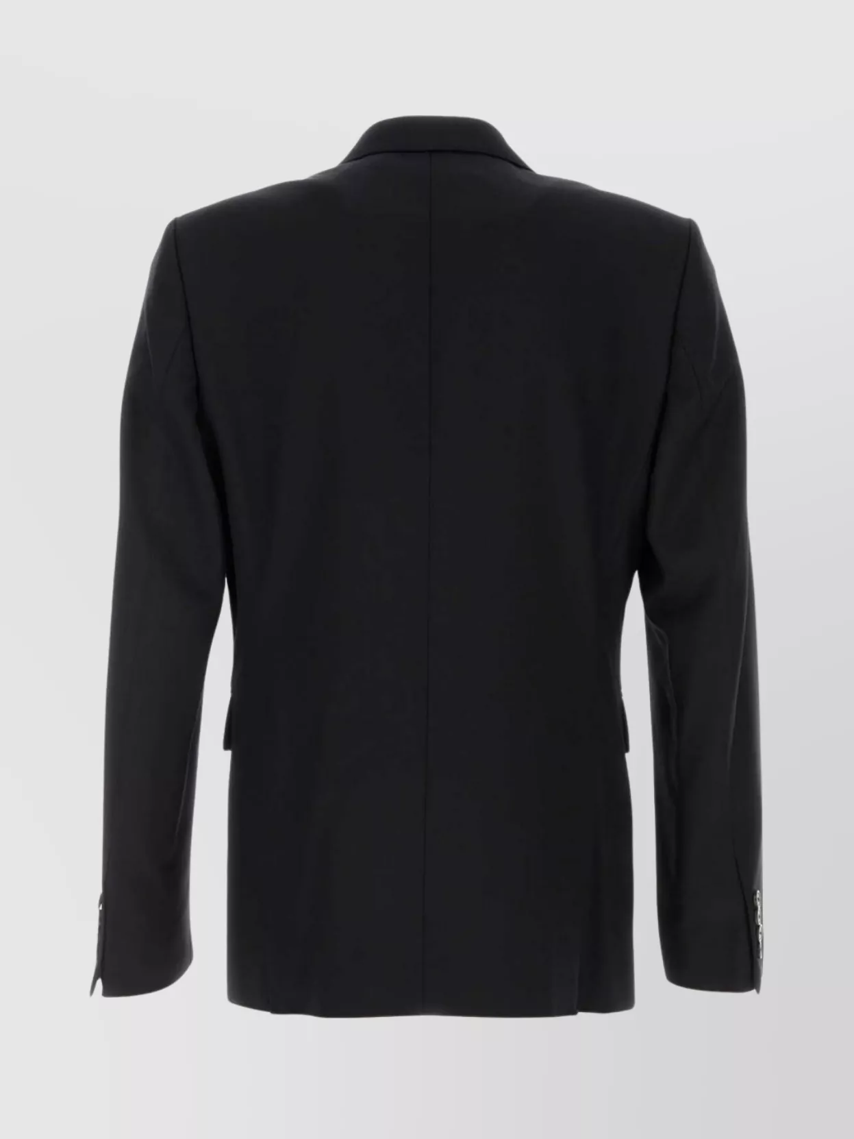 Dries Van Noten Notched Lapel Wool Blaine Tailored Blazer In Black