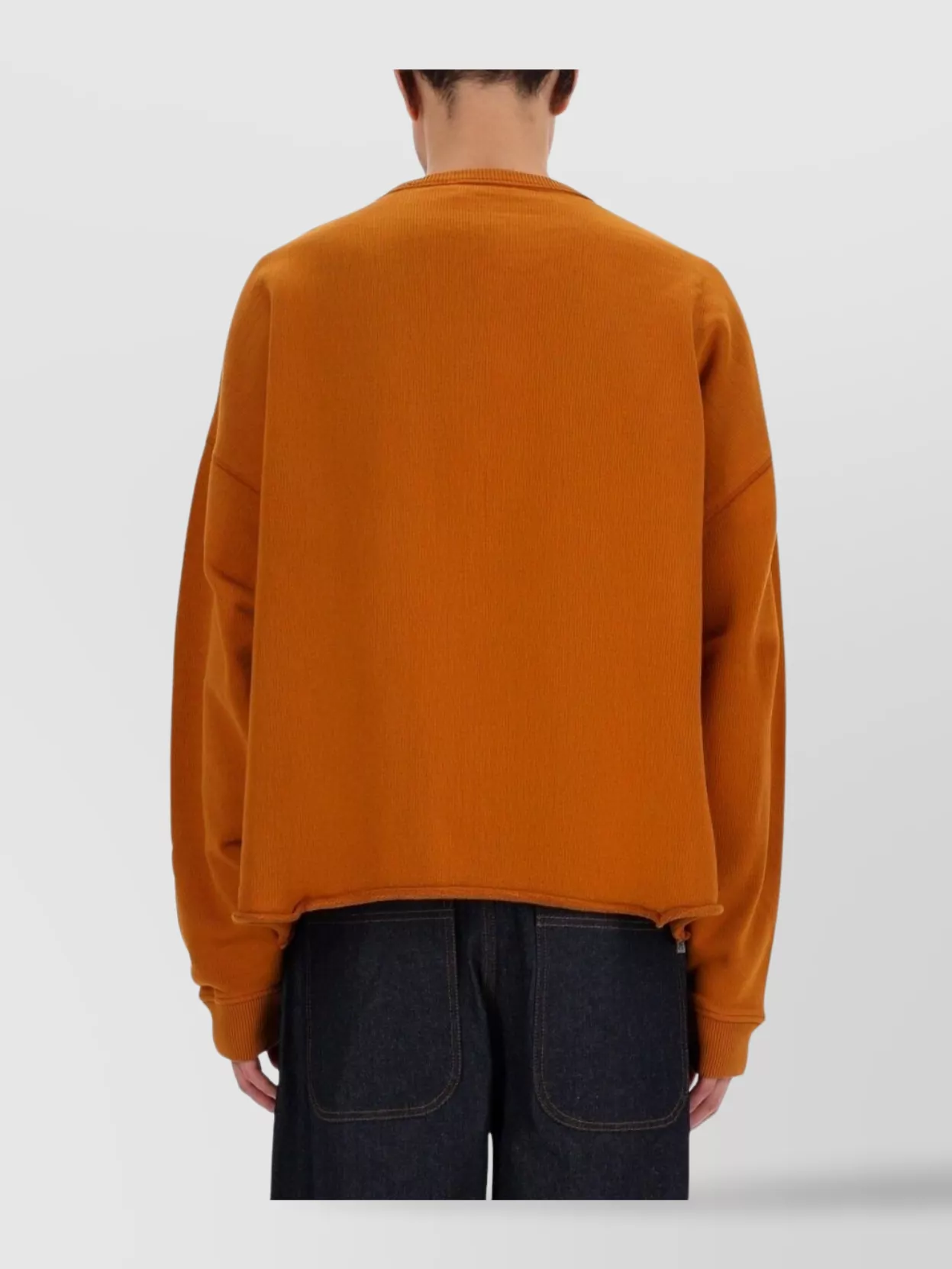 Ymc Crew Neck Long Sleeve Ribbed Sweater