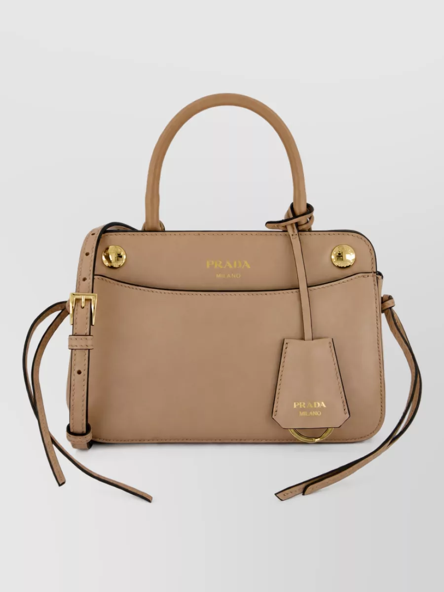 Prada carry mini leather shoulder bag