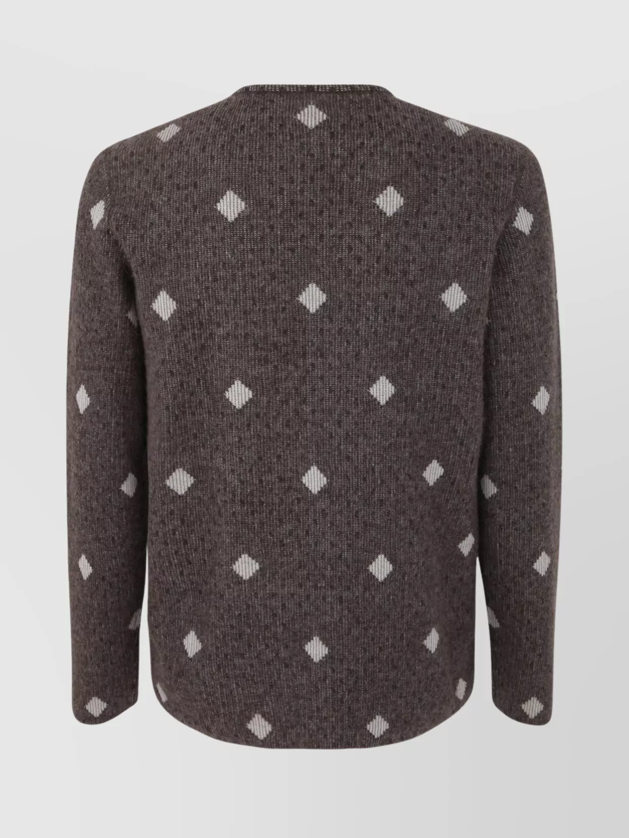 Giorgio Armani Crew Neck Diamond Pattern Sweater