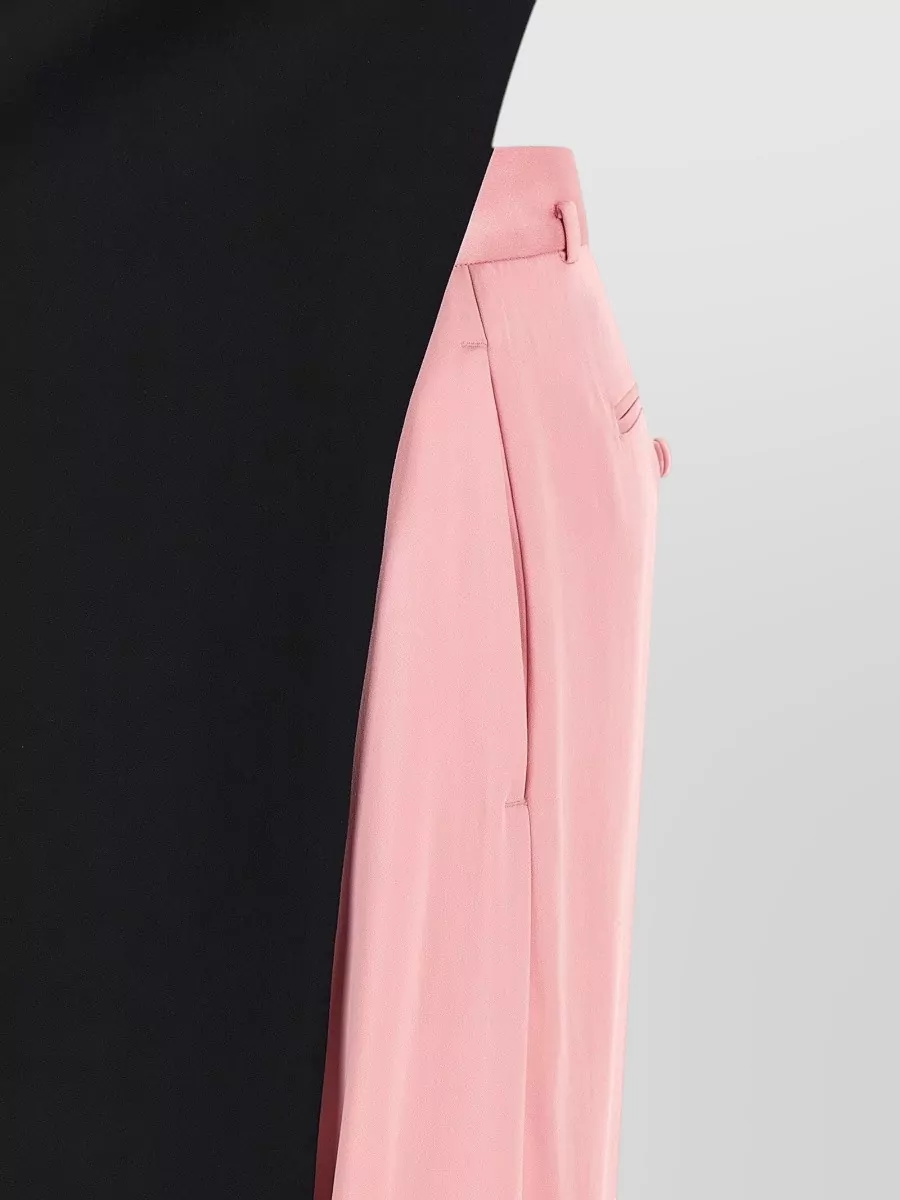 Tom Ford Silk Two Tone Wide Leg Jumpsuit