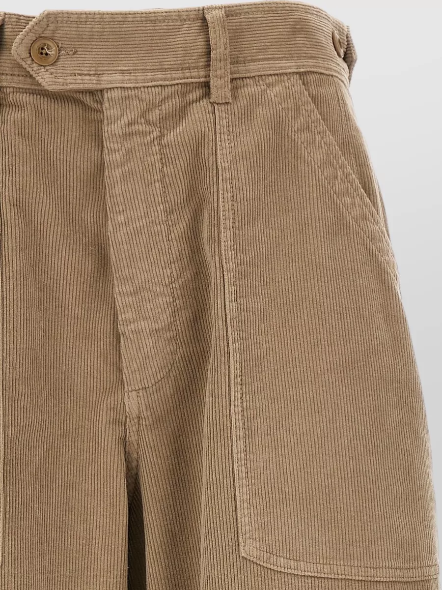 Cellar Door Corduroy Wide-Leg Trousers