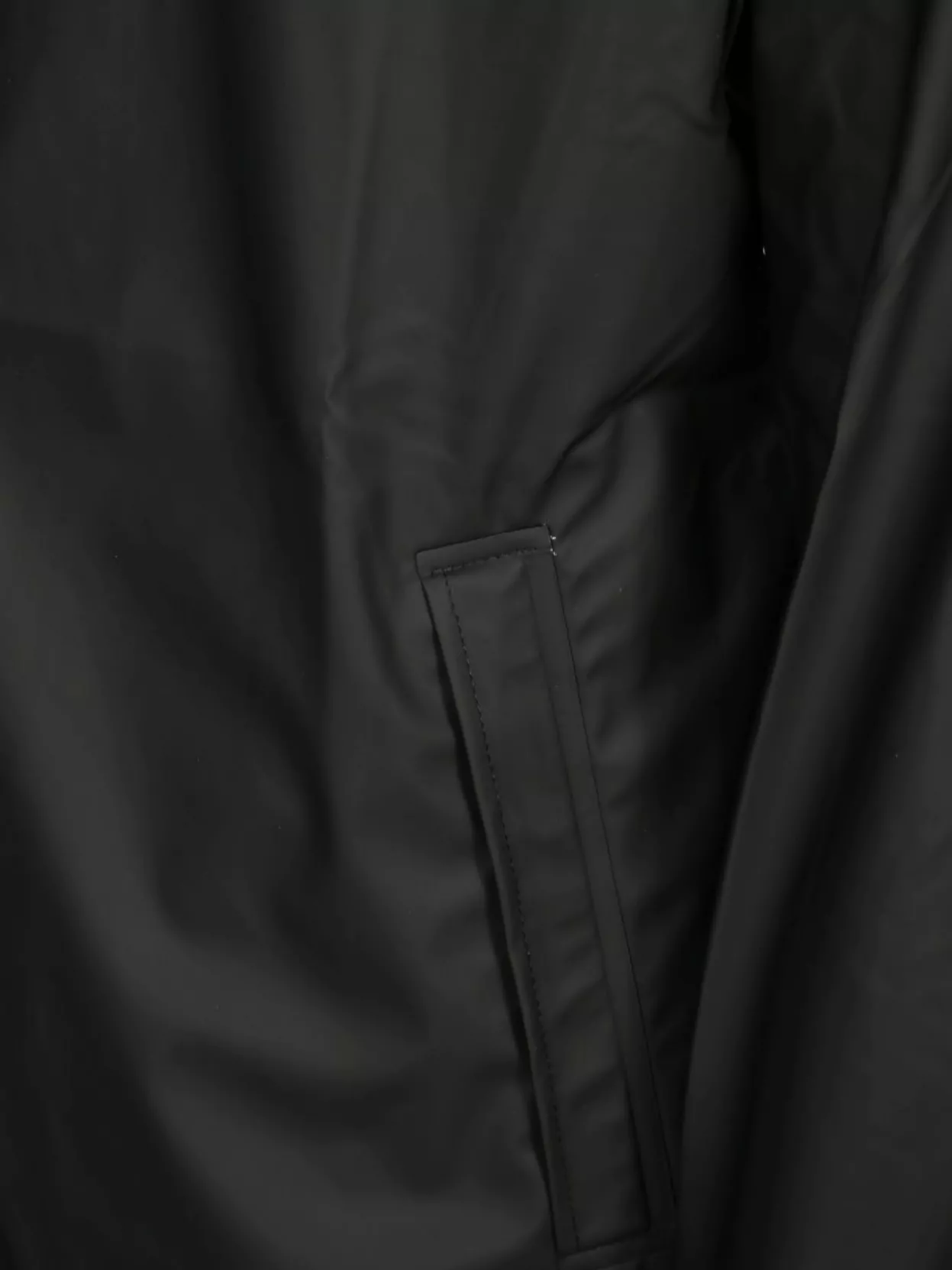 Rains Drawstring Waterproof Jacket Elastic Cuffs Hood