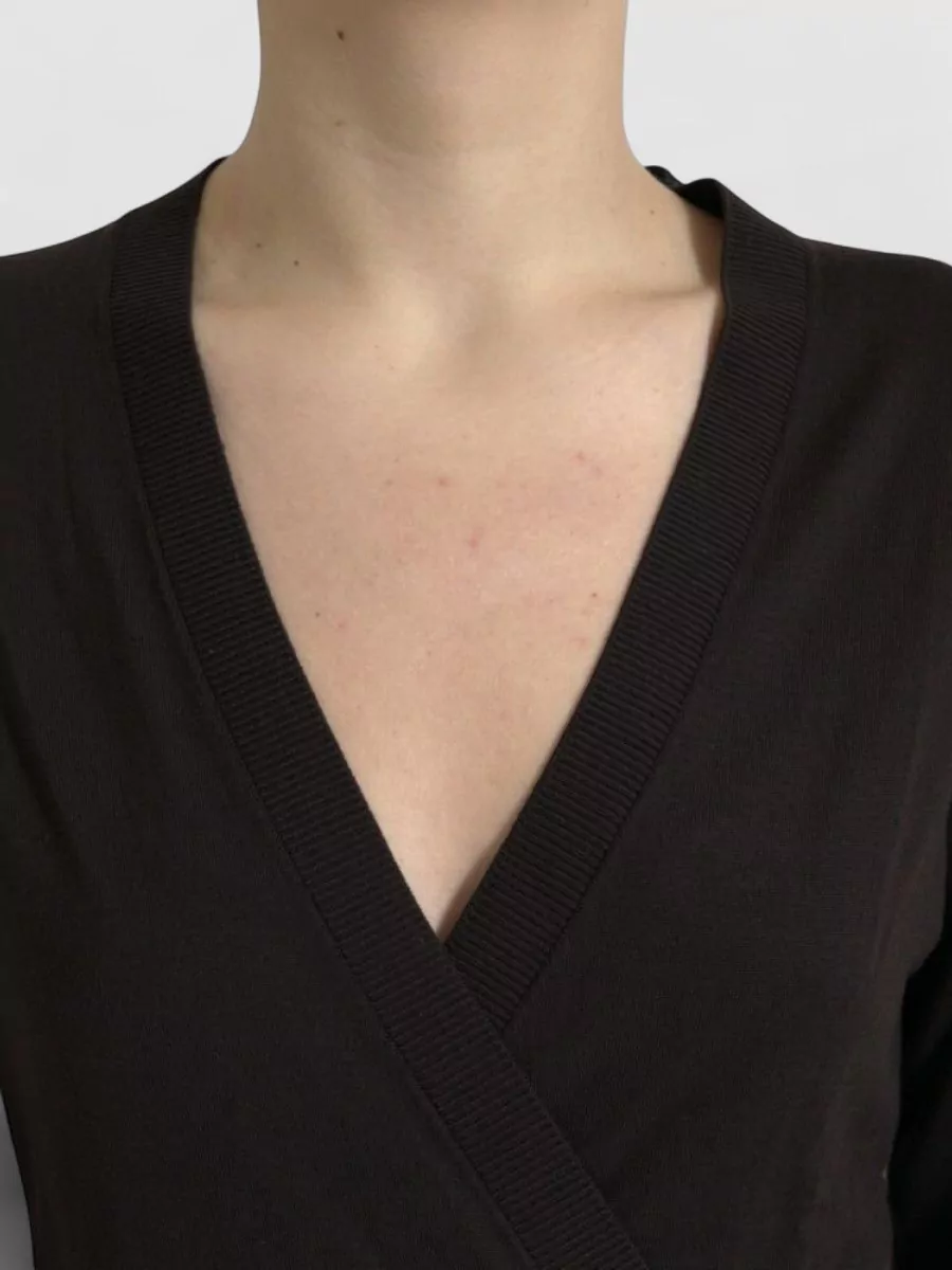 Dolce&Gabbana Virgin Wool V-Neck Wrap Cardigan