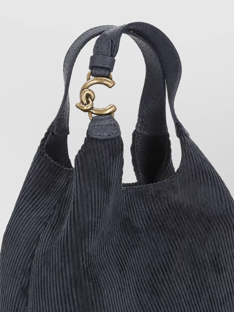 Coccinelle Corduroy Shoulder Bag