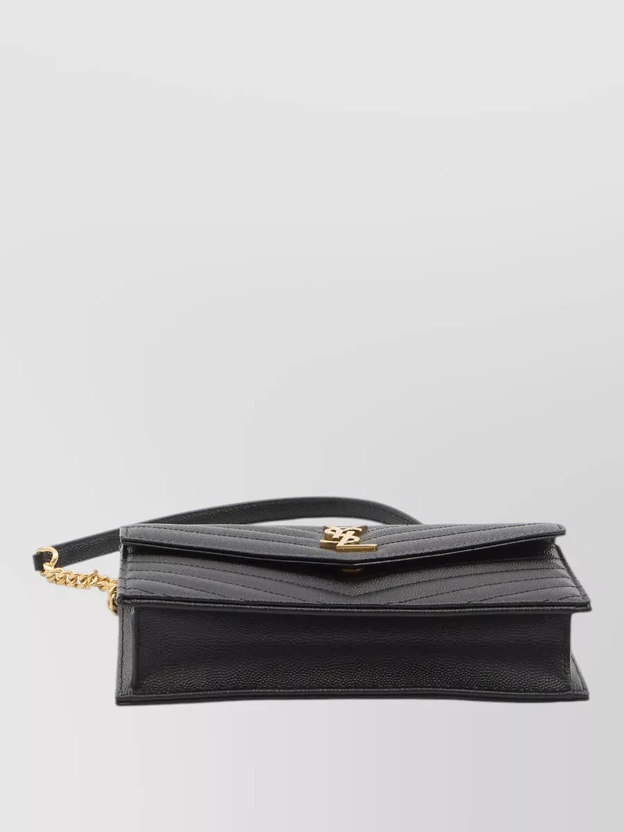 Saint Laurent Cassandre Leather Shoulder Bag