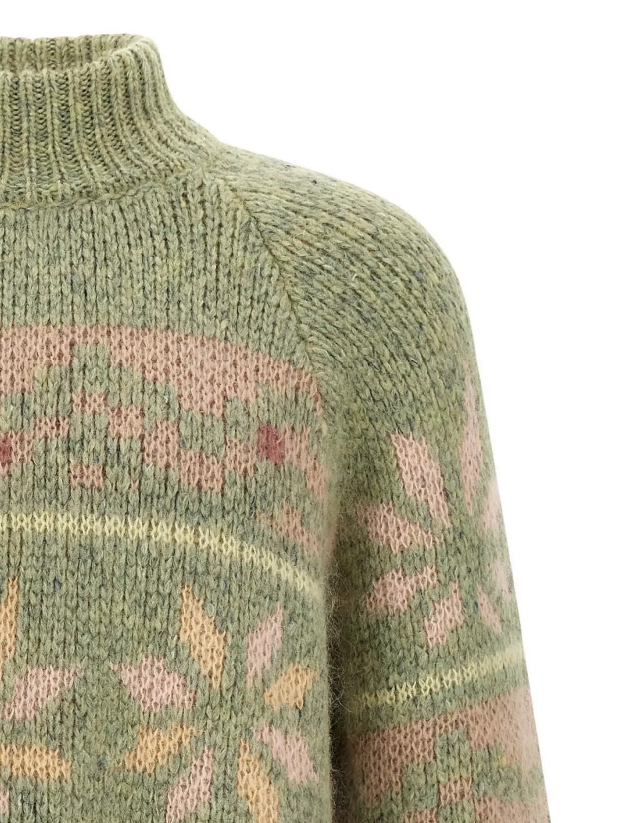 Magliano 'Floral High Neck Raglan Sweater'