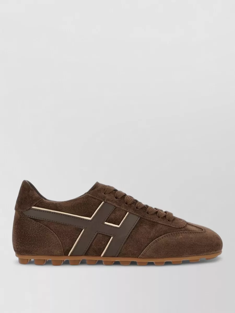 Hogan Suede Leather Lace-Up Sneakers