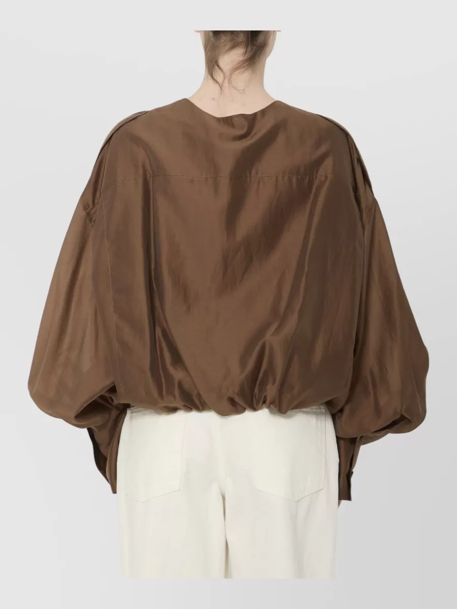 Thelatest Lightweight Muslin Cropped Long-Sleeve Shirt