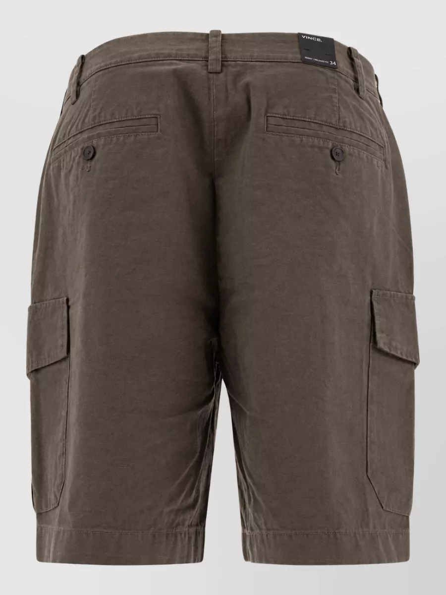 Vince Cotton And Linen Cargo Shorts