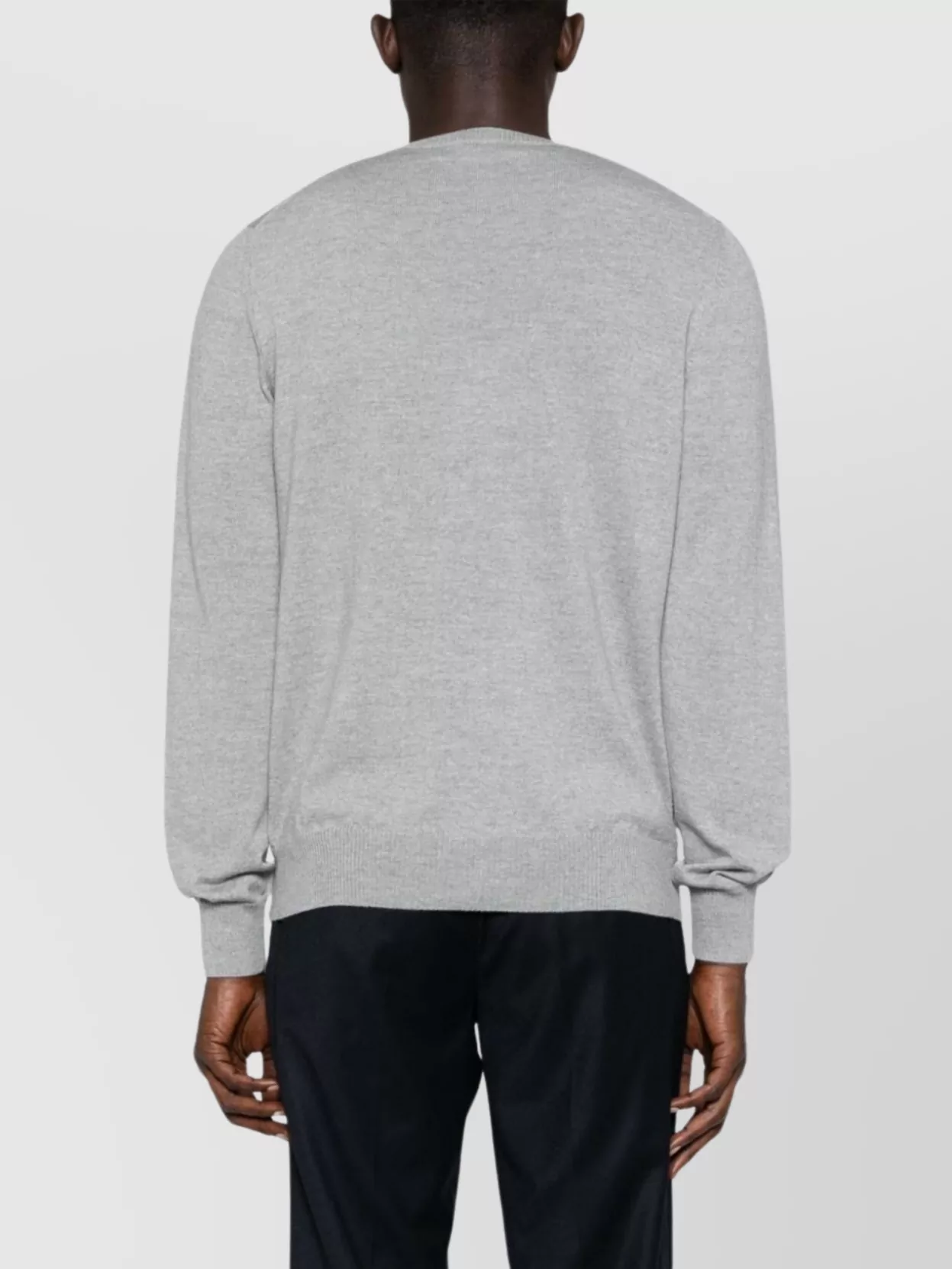 Fay Sweater With Profile Patches On The Elbows In Gray