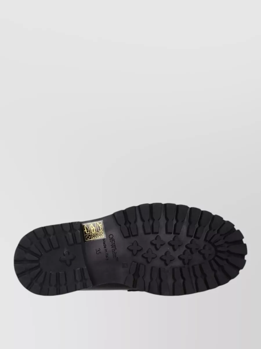 Off-White Leather Slip-On Loafers