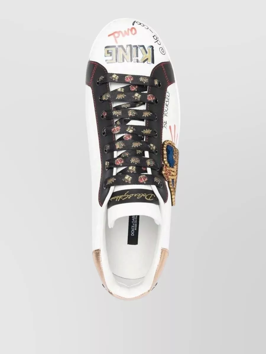 Dolce&Gabbana Leather Low-Top Sneakers