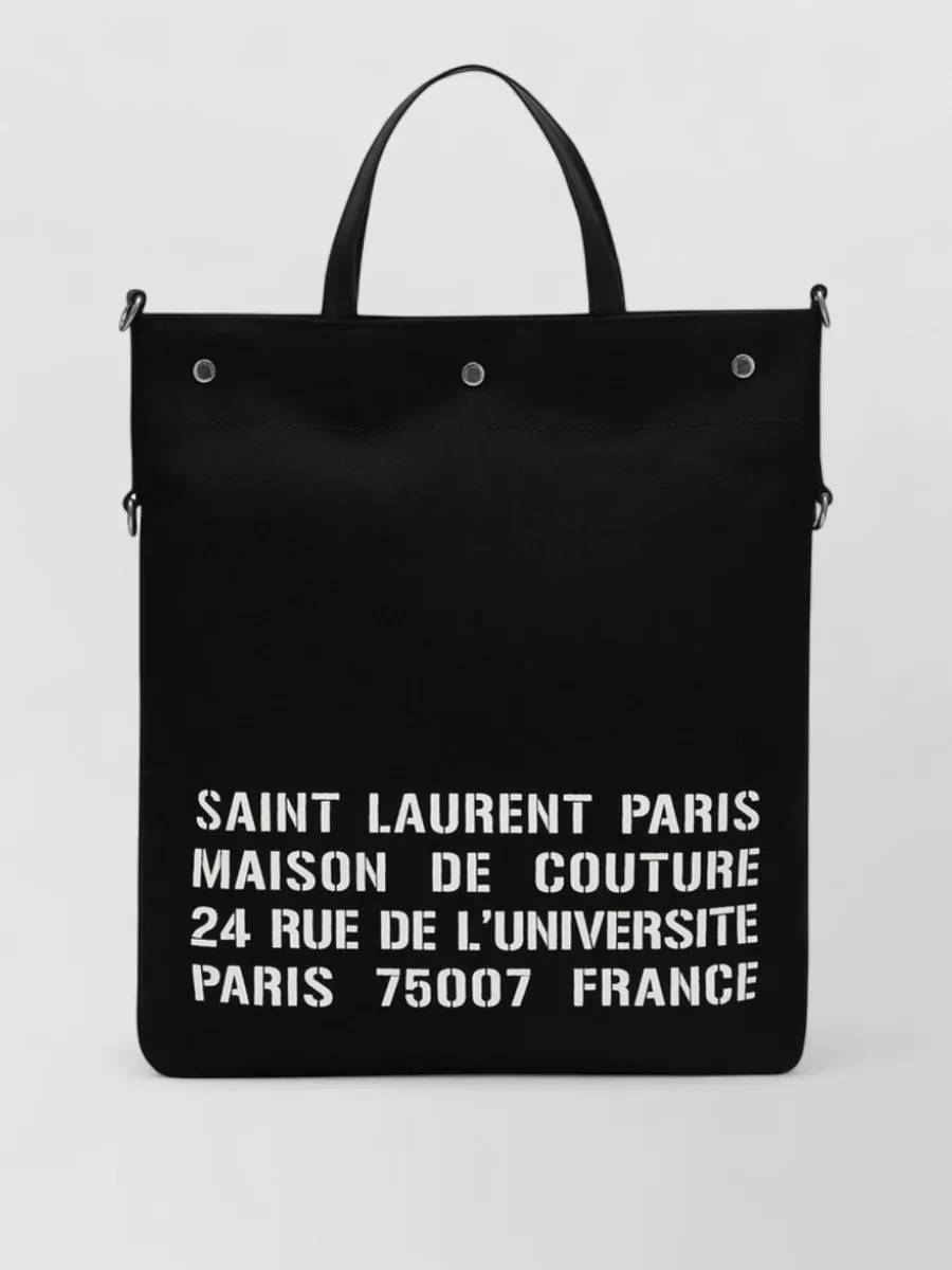 Saint Laurent canvas tote bag