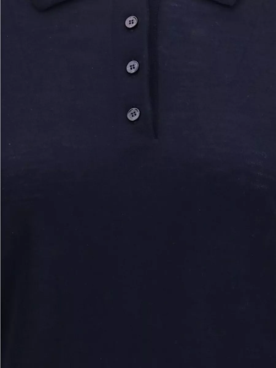 Golden Goose Merino wool long-sleeve polo jumper