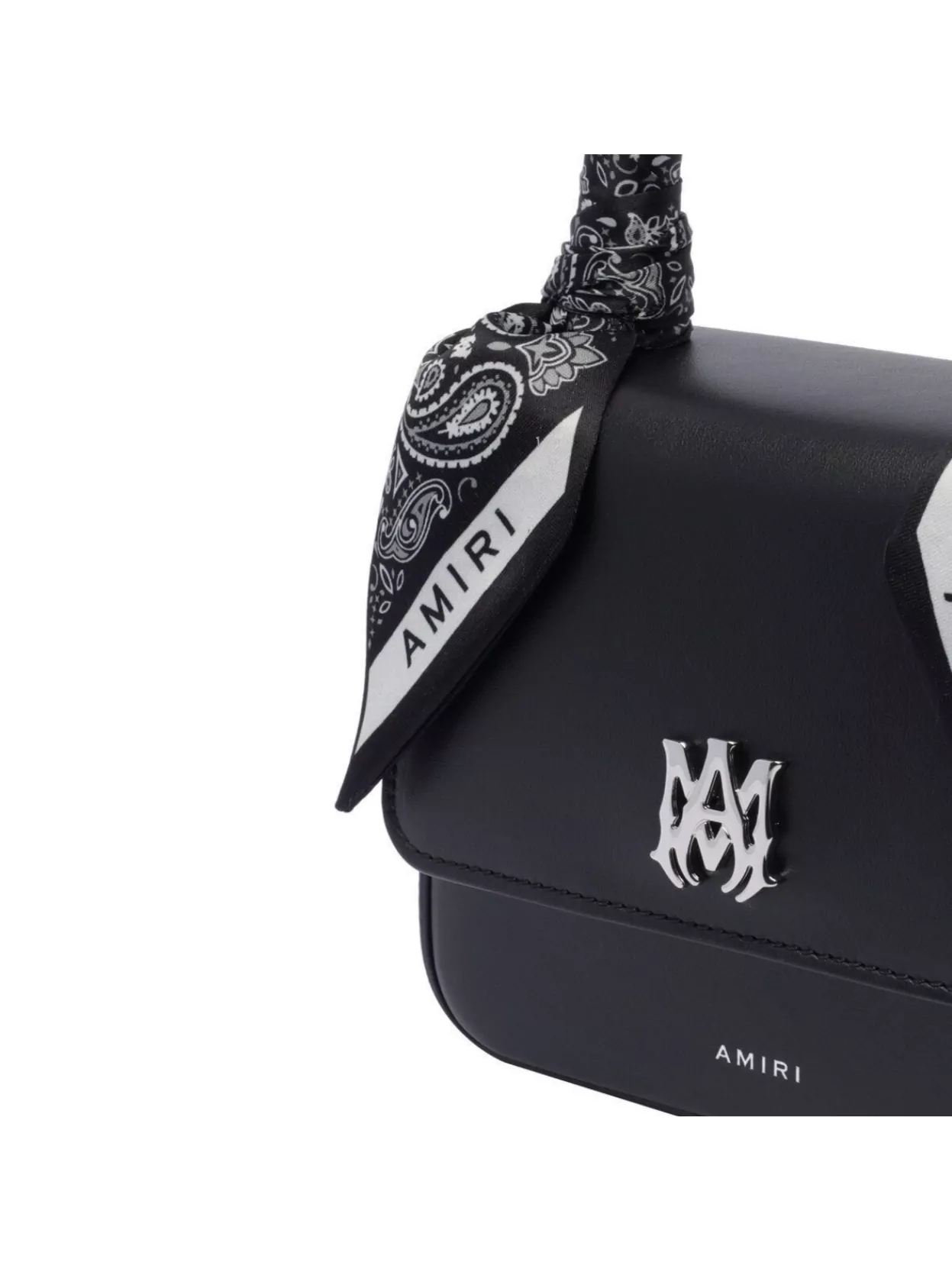 Amiri Adjustable Strap Bandana Detail Micro Ma Bag Top Handle