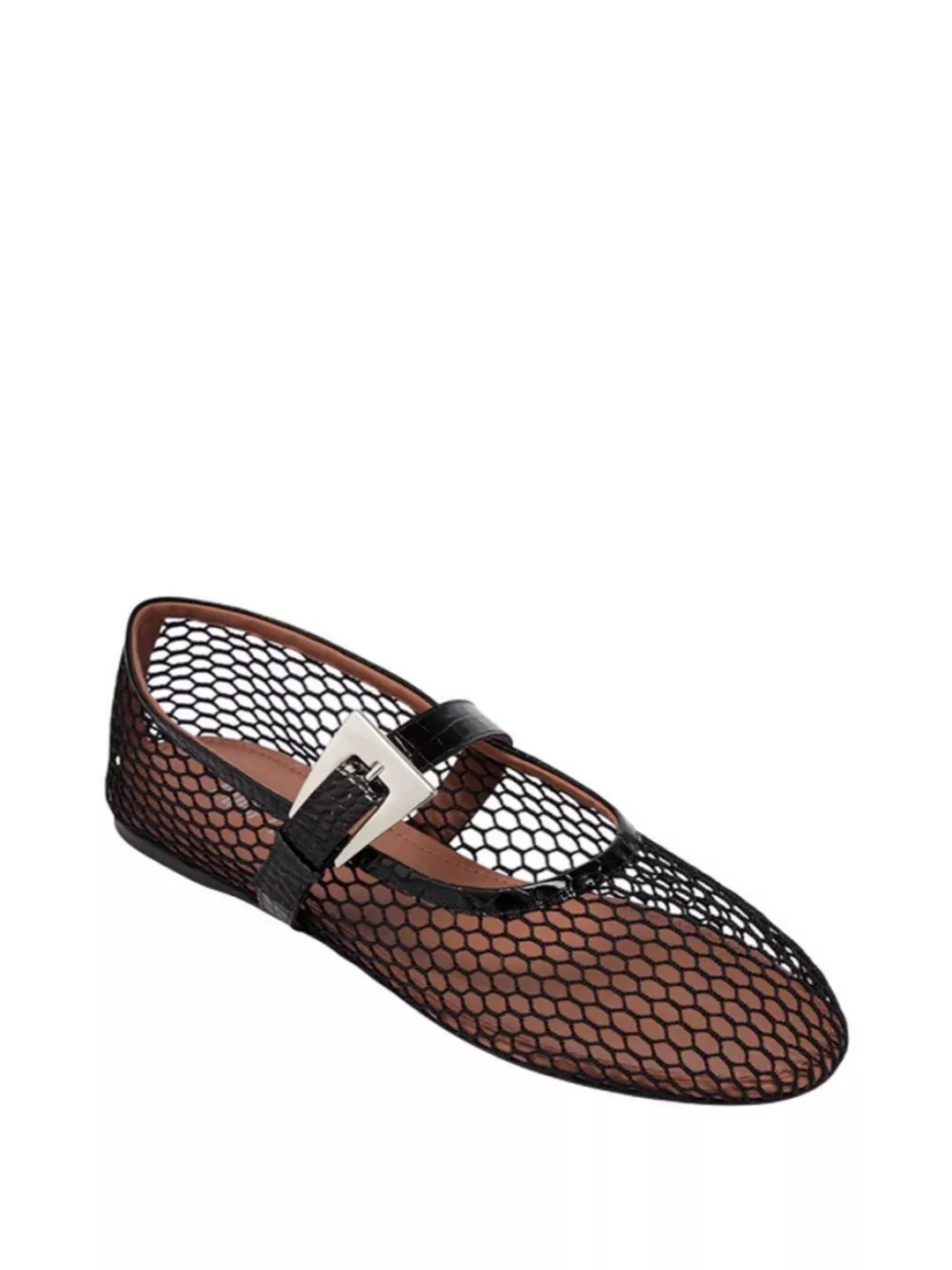 Shop Paris Texas Sveva Buckle Ballet Flat