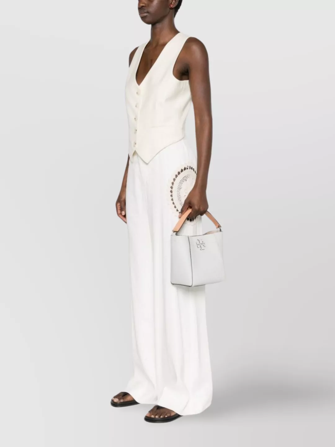 Tory Burch Small Leather Bucket Bag Mcgraw