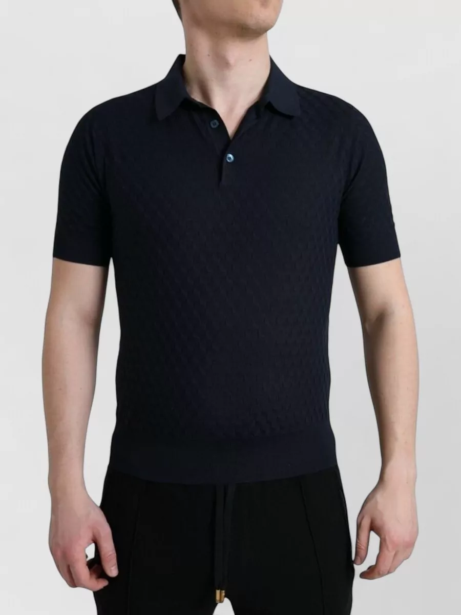 Dolce&Gabbana Silk slim-fit short-sleeve polo shirt