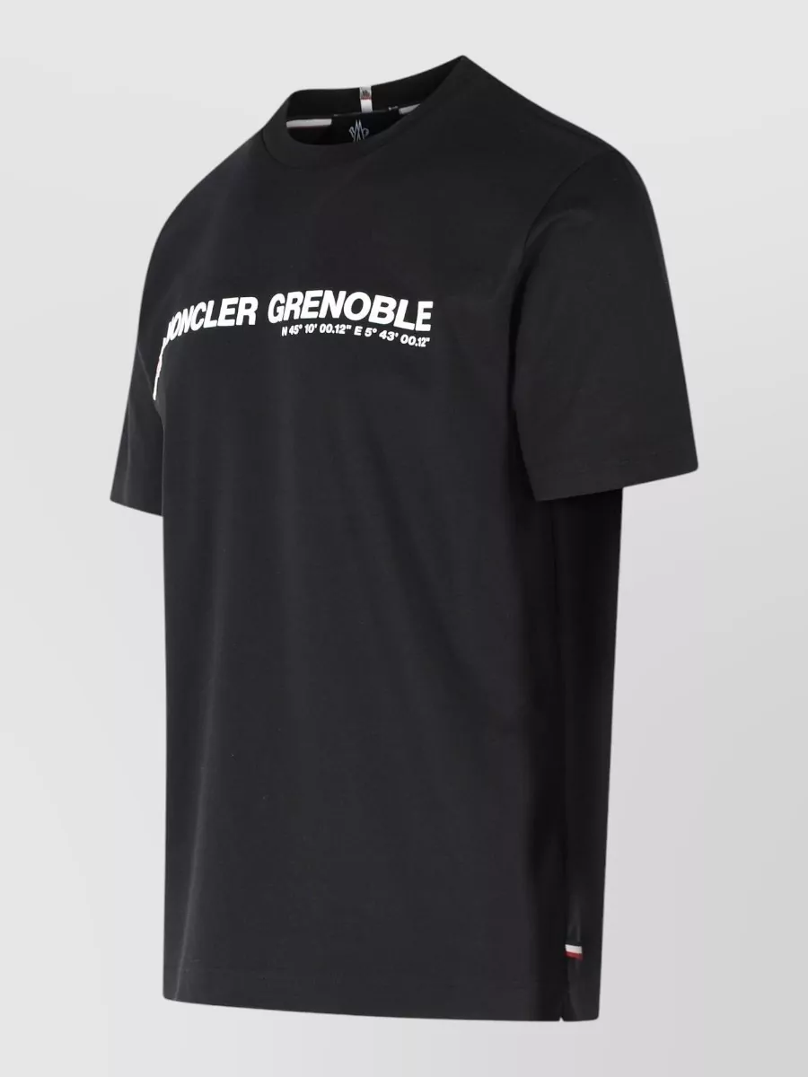 Moncler Grenoble Stretch Cotton Crew Neck T Shirt