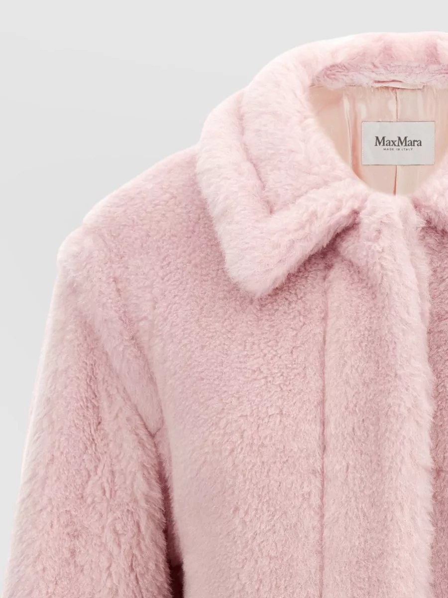 Max Mara Mxmfuggito Collared Faux Fur Coat