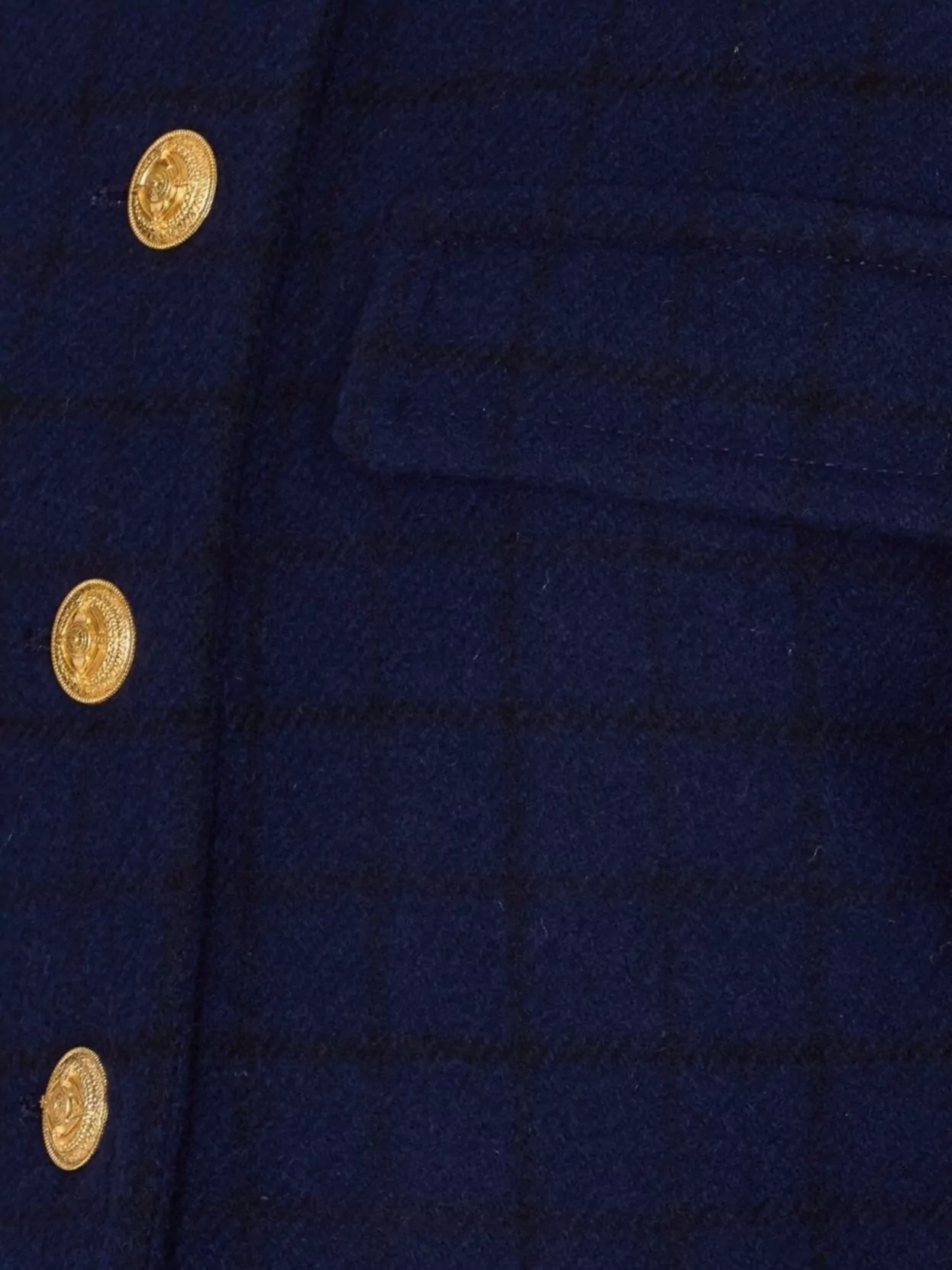 Chloé Check Pattern Cropped Jacket