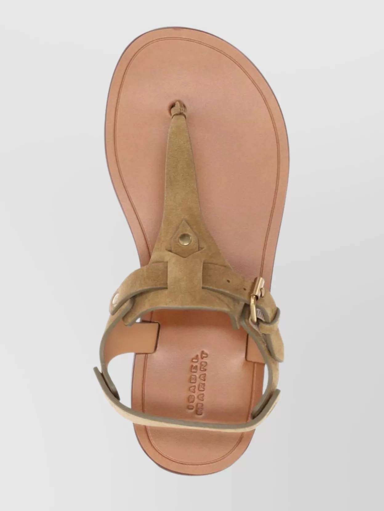 Isabel Marant Akel Leather T-strap Sandals