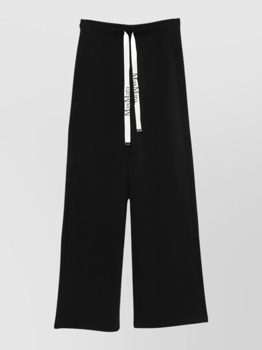 S Max Mara Wide-Leg Drawstring Loungewear Pants