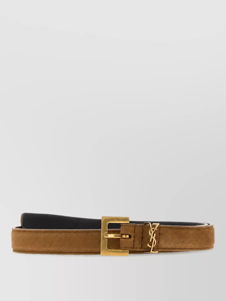 Saint Laurent suede belt