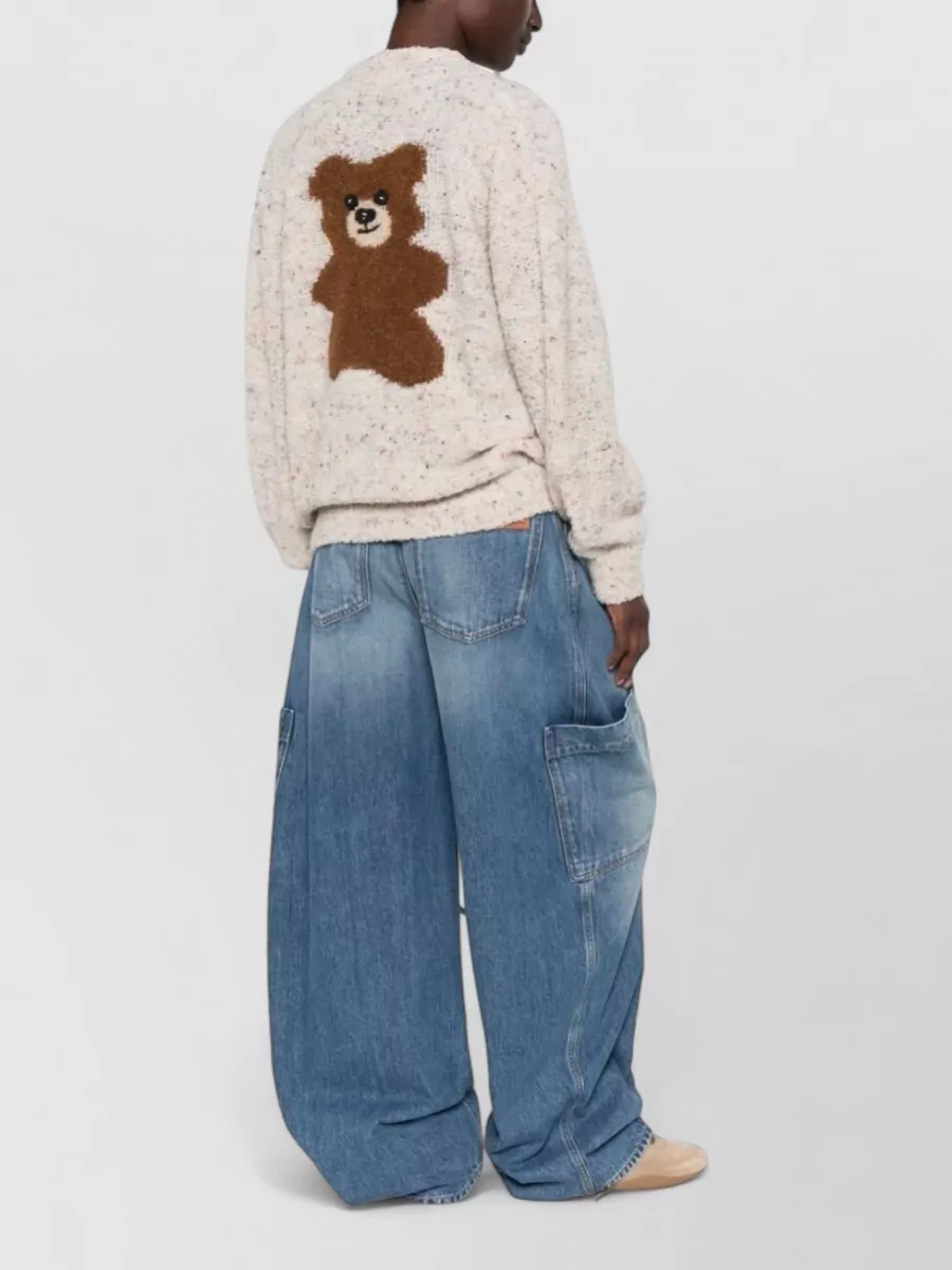Moschino Bouclé V-Neck Cardigan