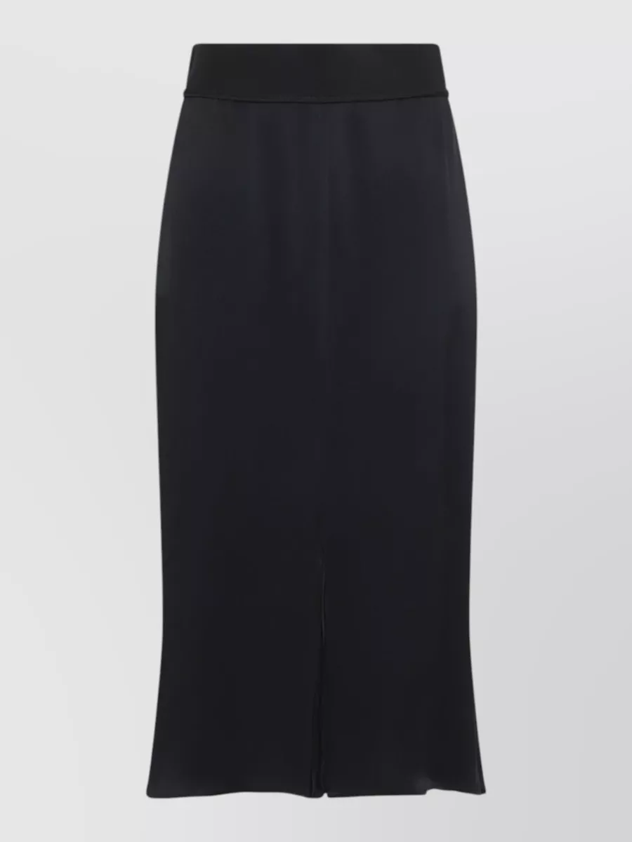 Maison Margiela silk satin high-rise midi skirt