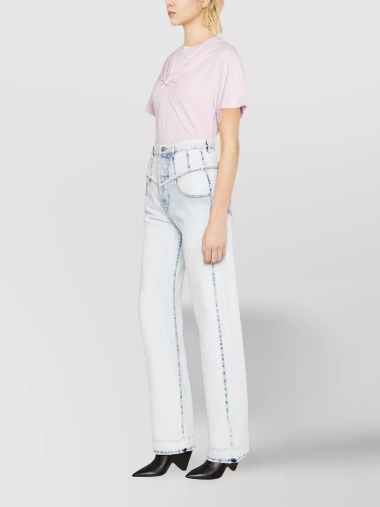 Isabel Marant Noemie Trousers With Belt Loops And Pockets