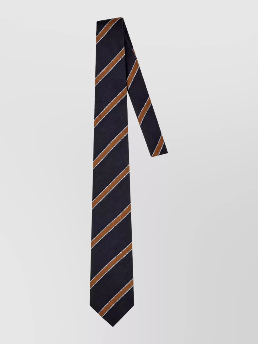 Corneliani embroidered silk tie