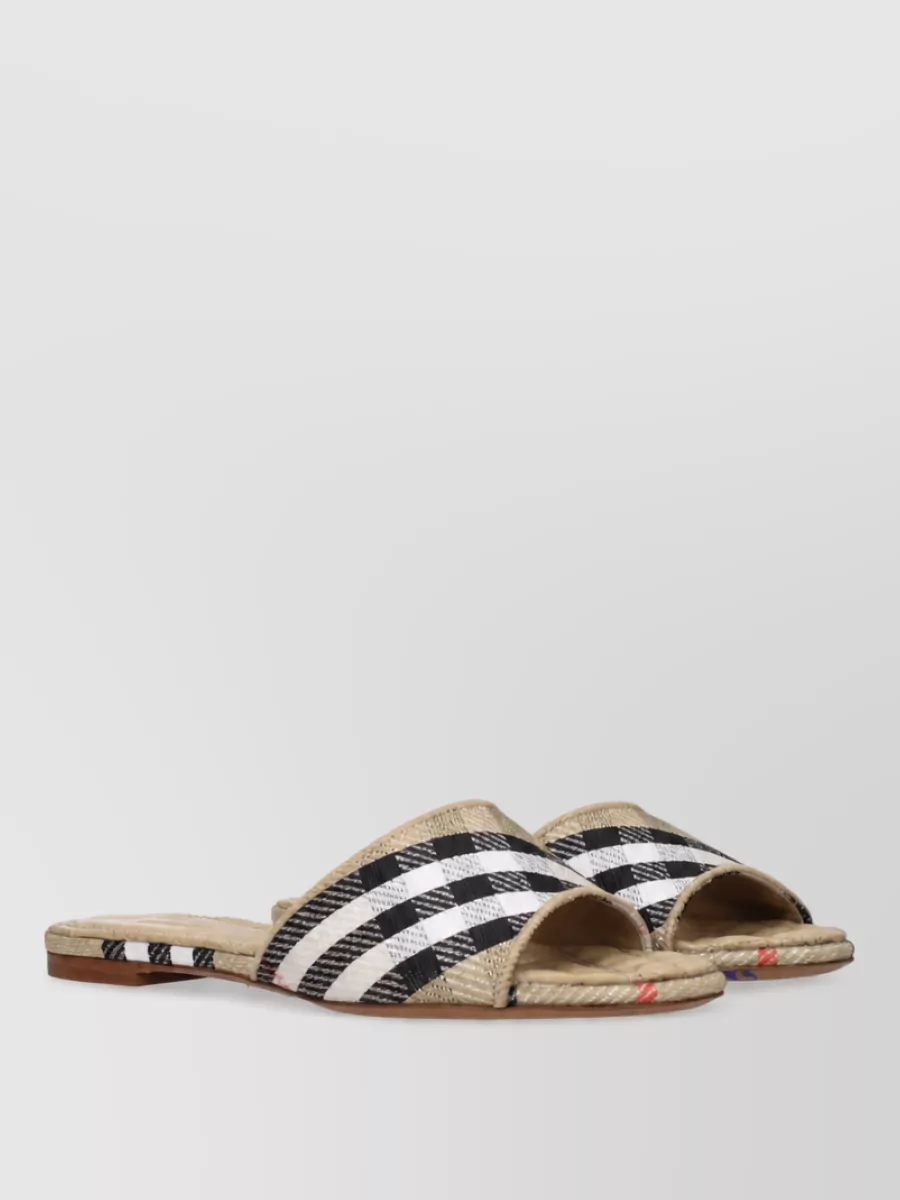 Burberry fabric mules