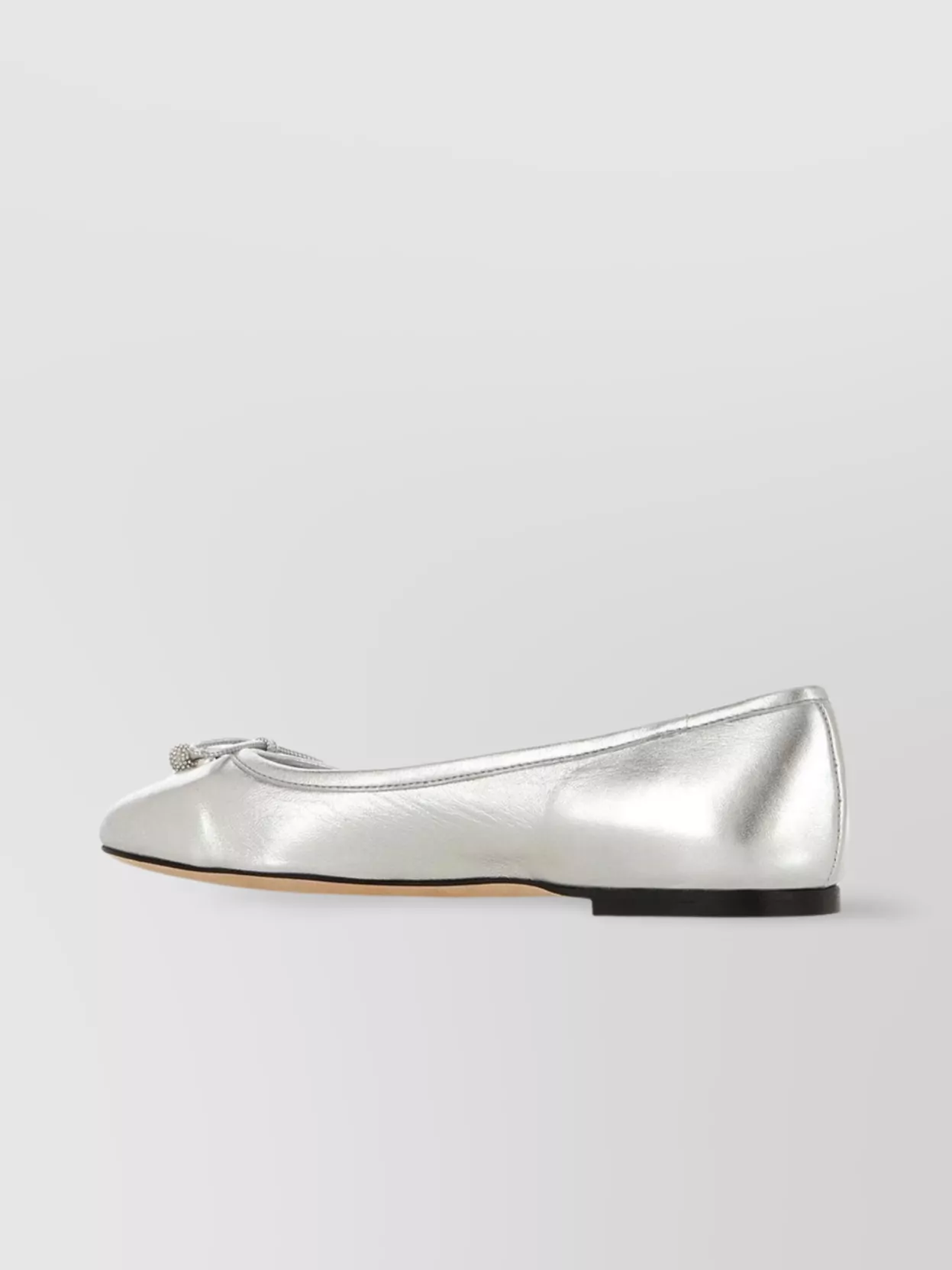Jimmy Choo Elme Metallic Leather Ballet Flats