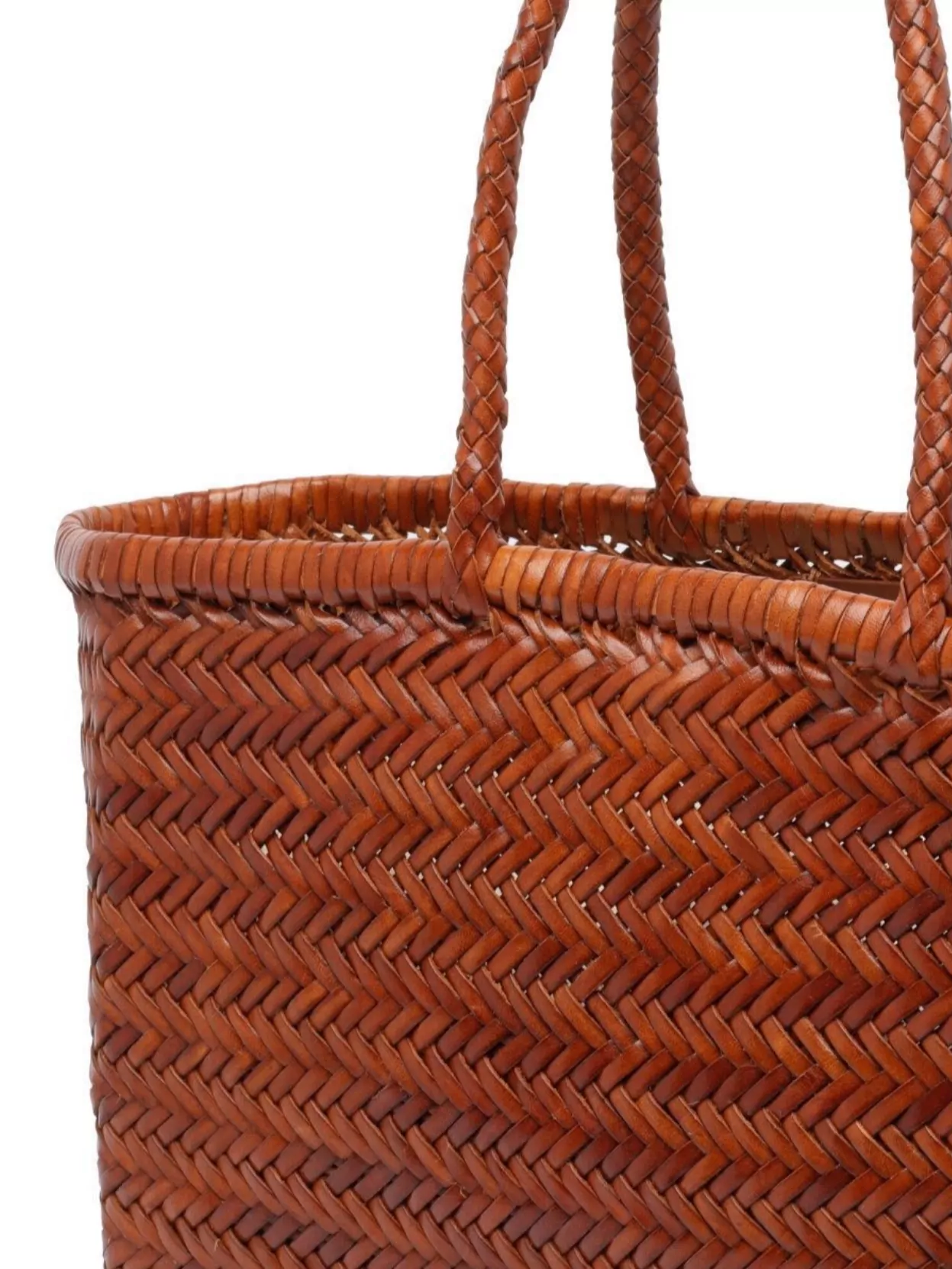 Dragon Diffusion Large Woven Dual Handles Shoulder Bag