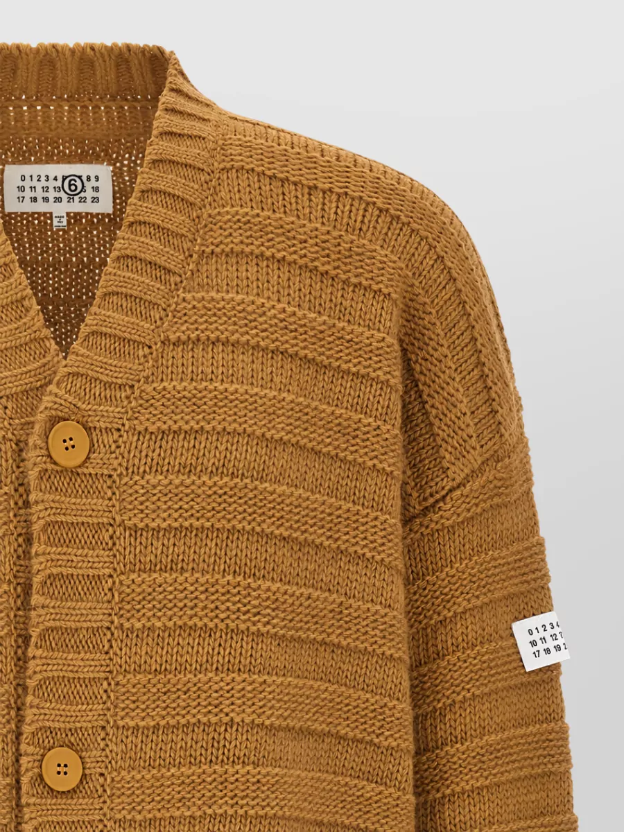 Mm6 Maison Margiela Distressed Cardigan