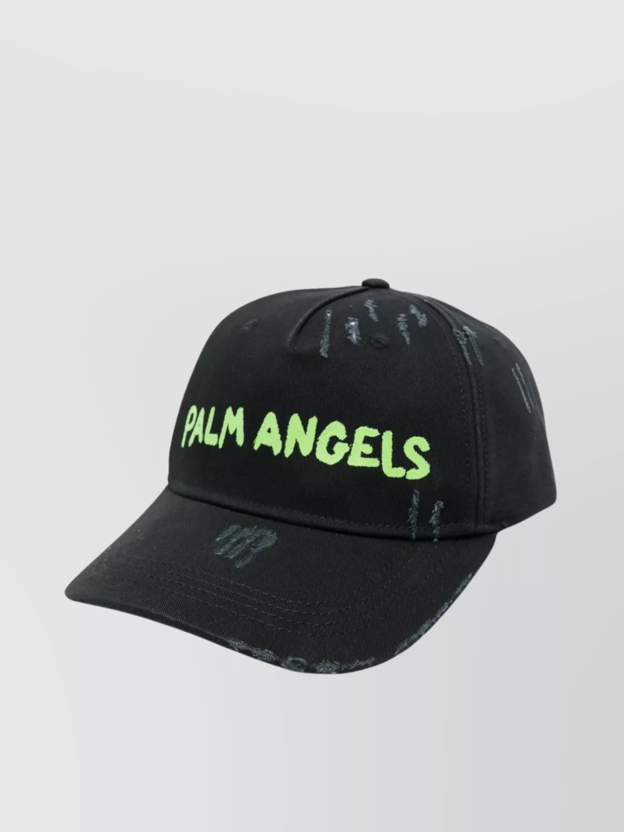 Shop Palm Angels Curved Brim Logo Baseball Cap