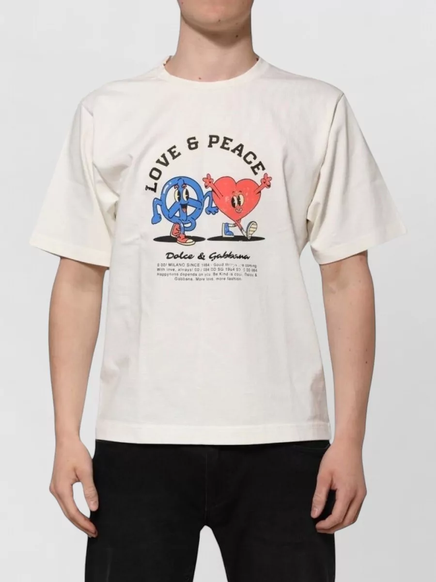 Dolce&Gabbana cotton printed crew neck t-shirt