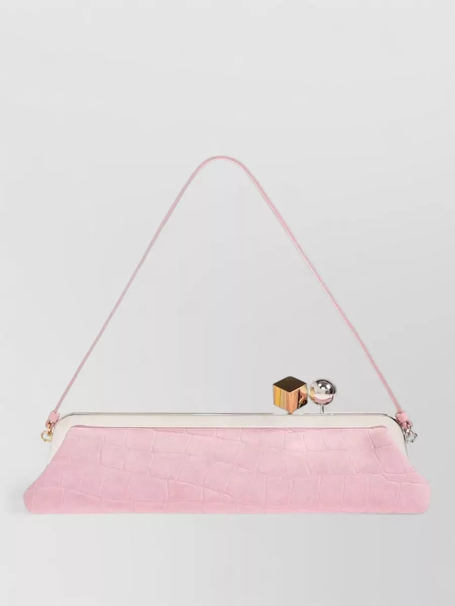 Jacquemus La pochette salon leather clutch bag