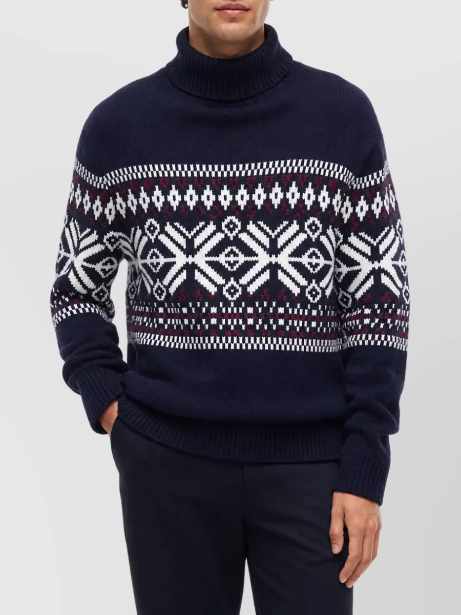 Tommy Hilfiger Fair Isle Wool-Blend Turtleneck Jumper