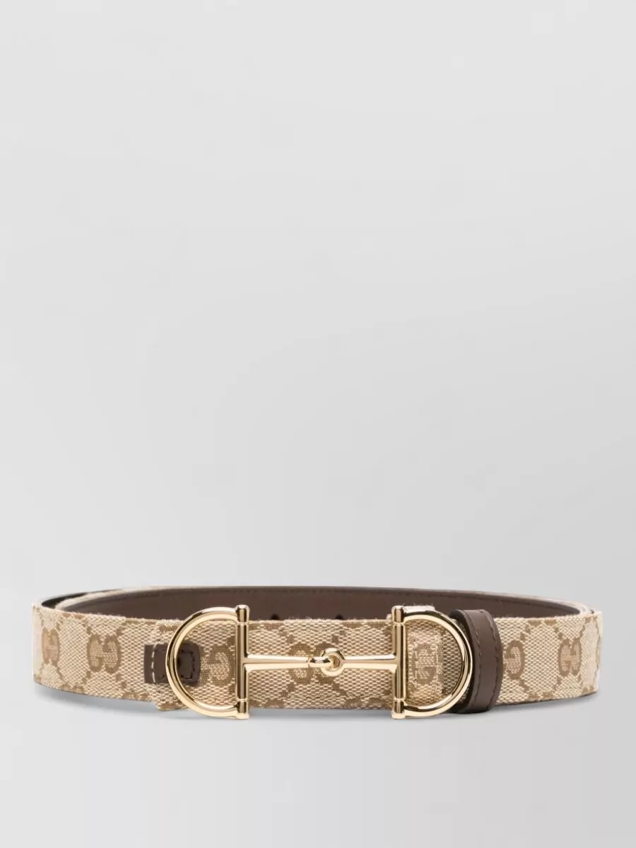 Gucci reversible gg supreme canvas belt