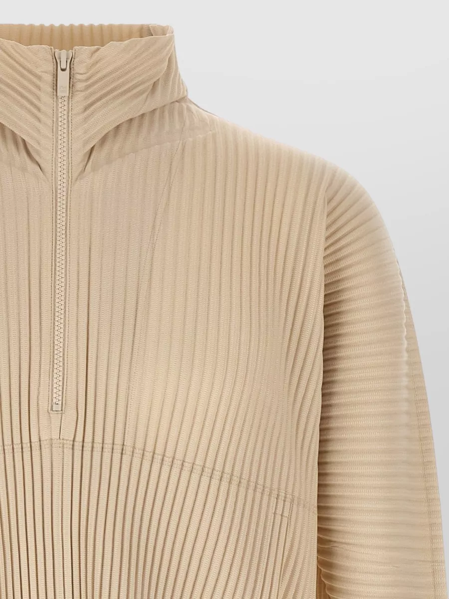 Homme Plisse Issey Miyake Pleated Long-Sleeve Zip Jacket