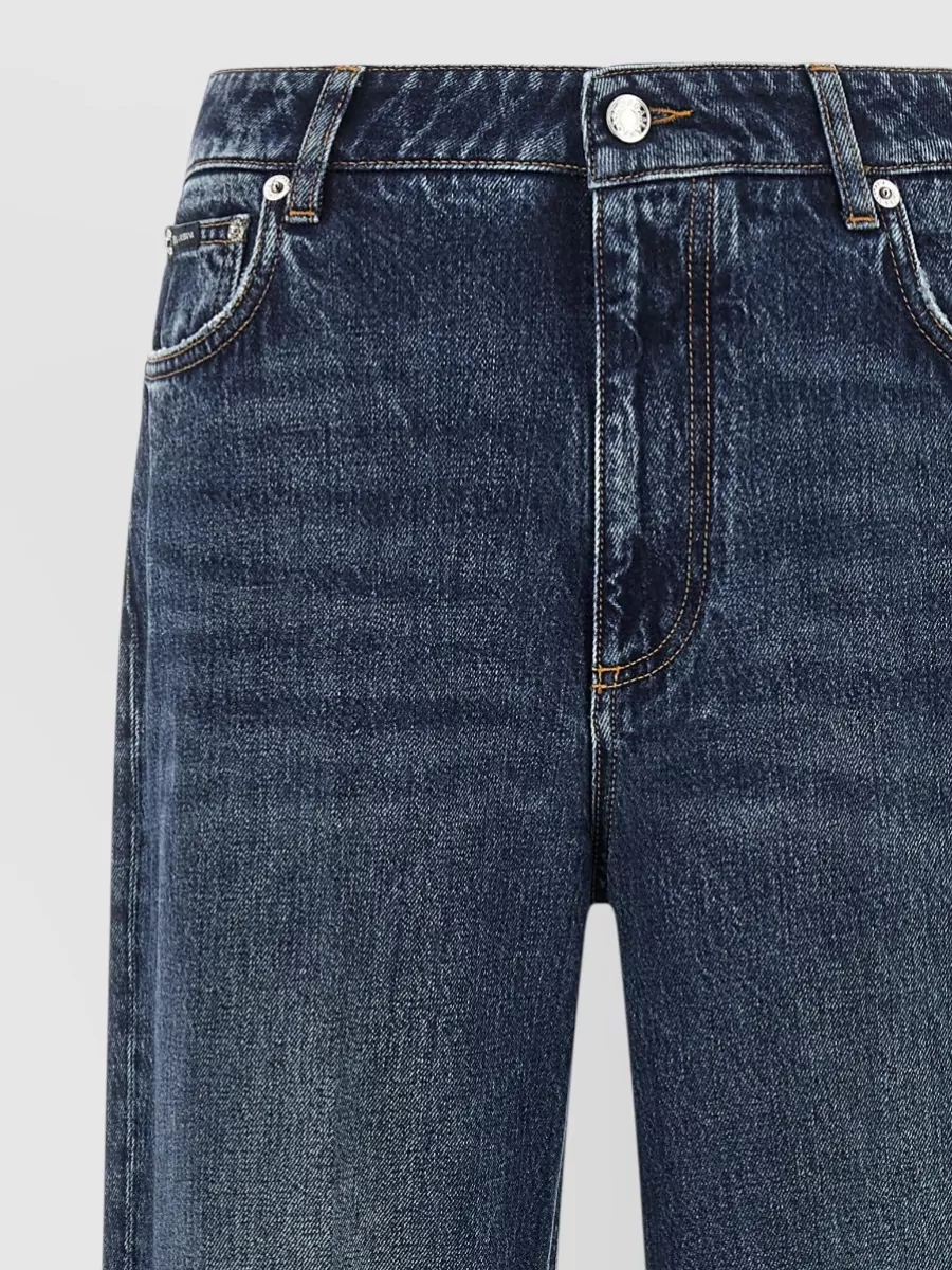 Dolce&Gabbana High-Rise Wide-Leg Denim Jeans
