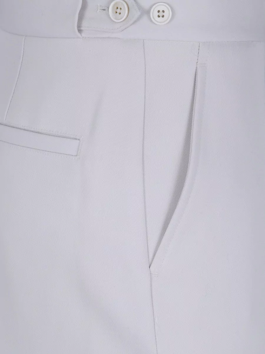 Maison Margiela Wool Straight Leg Tailored Trousers