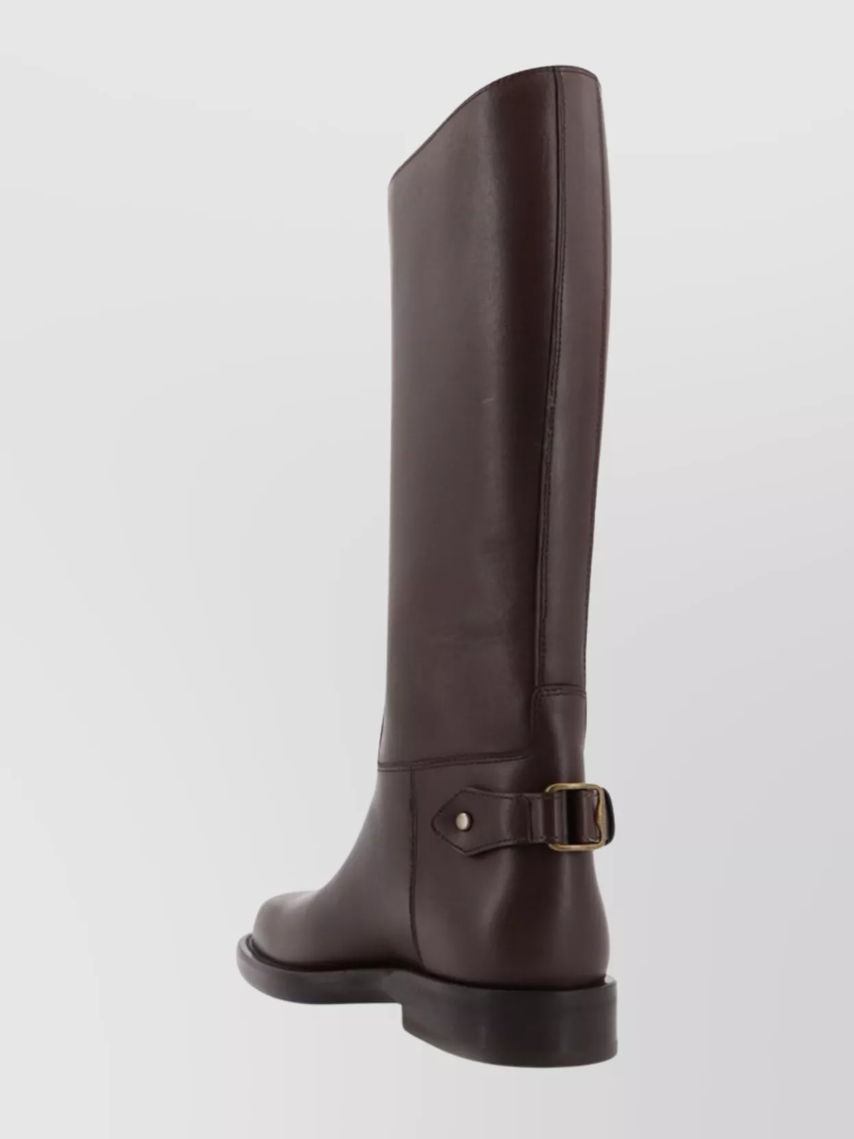 Burberry Stylish Knee-High Ankle Boots Buckle Detail